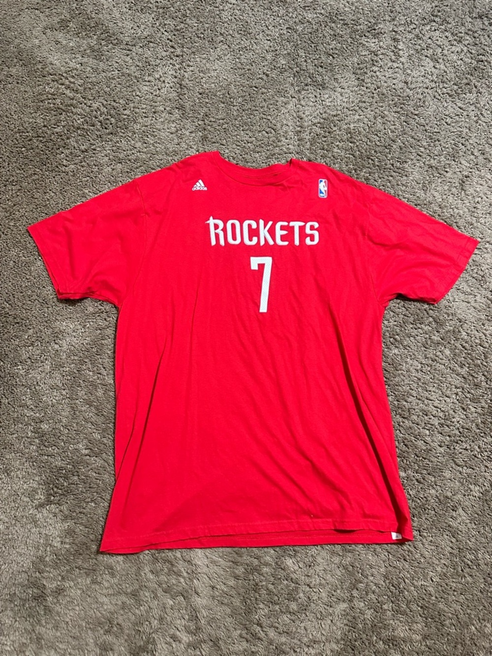 Vintage NBA Adidas Houston Rockets “Jeremy Lin” shirt 00s size 2XL